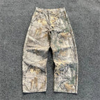Y2K Retro Camo Wide Leg Jeans