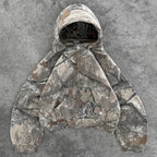 Y2K Retro Camo Zip-Up Hoodie