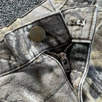 Y2K Retro Camo Wide Leg Jeans
